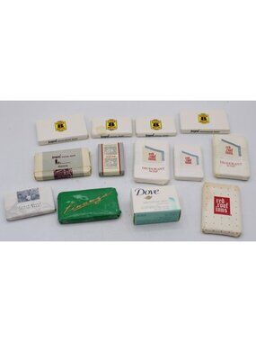 Vintage Hotel Soap Collection Lot - Jergens Dove Assorted Travel Size Bars NEW